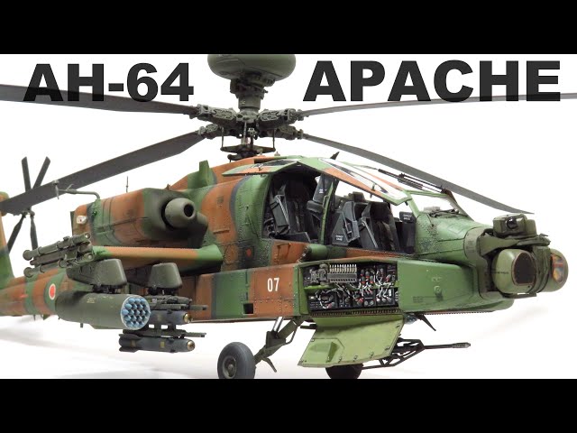 TAKOM - AH-64 APACHE - 1/35 SCALE HELICOPTER / FULL BUILD #modelkit #scalemodel #hobby