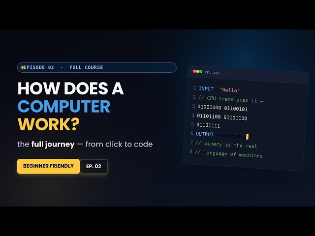 How Does a Computer Work? 🤔 | Computer Basics Explained for Beginners