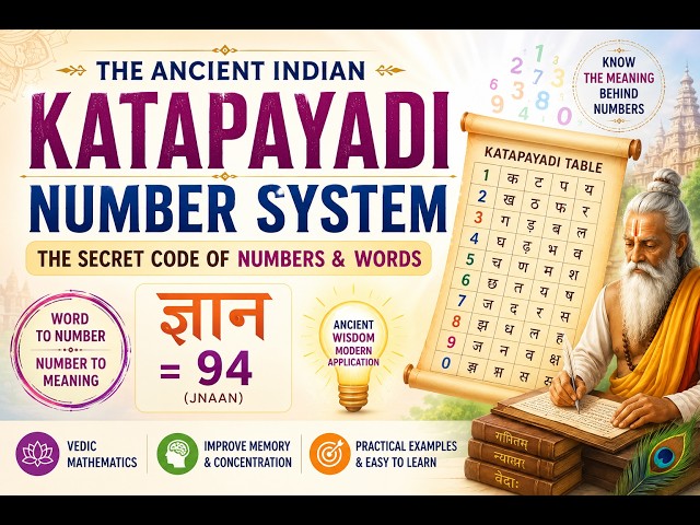 The Hidden Science of the Katapayadi Number System -katapayadi code.