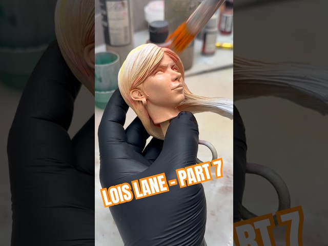 Lois Lane - Part 7 #art #design #asmr #sculpture #3dprinting #painting #loislane #shorts #superman