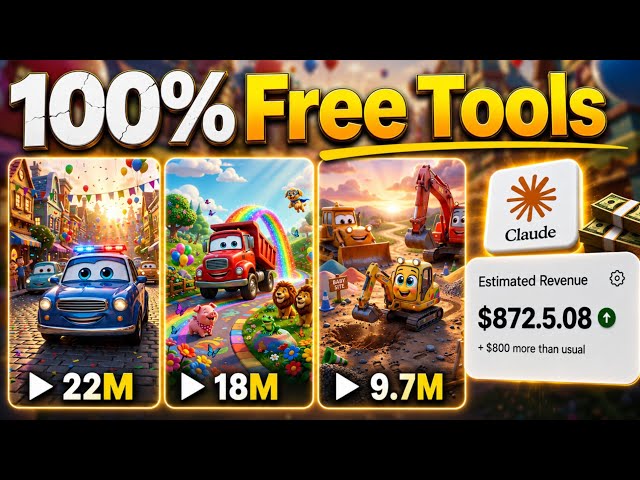 Create VIRAL 3D Cartoon Car Videos for FREE (Step-by-Step AI Method 2026)