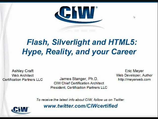 HTML5 versus Flash and Silverlight