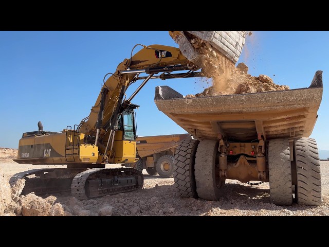 Caterpillar 5090B Front Shovel Loading 777 & 775 Dumpers - Sotiriadis/Labrianidis 4k