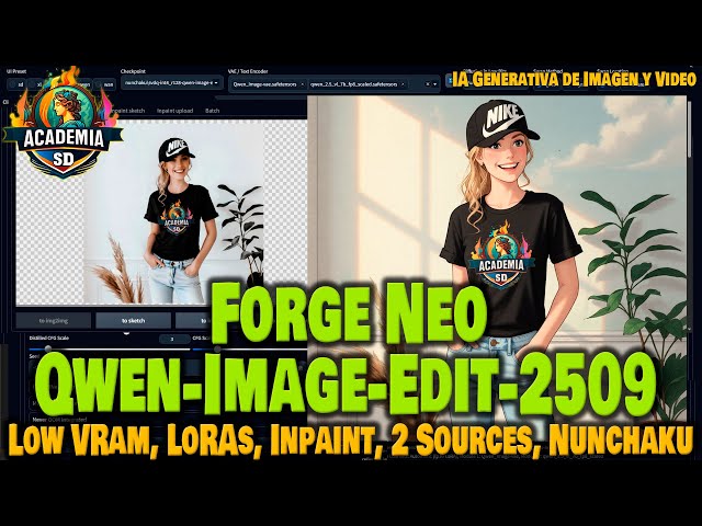 QWEN-IMAGE-EDIT-2509 IN FORGE-NEO EDIT IMAGES WITH LOW VRAM AT HIGH SPEED!!