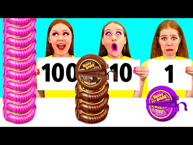 تحدي 100 طبقة من الطعام | معركة الغذاء PaRaRa Challenge