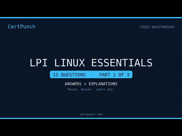LPI Linux Essentials 010-160 Practice Exam Questions and Answers - Part 4/6