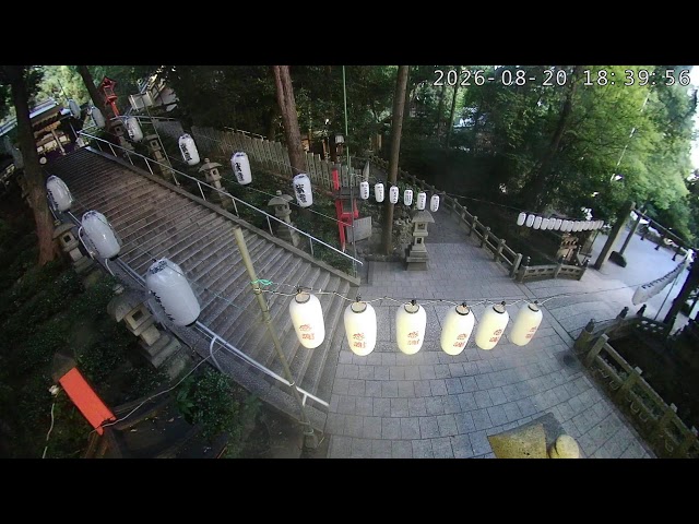 枚岡神社の境内状況ライブ配信（NEW）