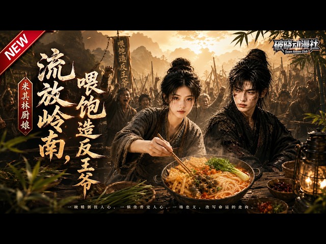 MULTISUB📢新番上线《流放岭南，米其林厨娘喂饱造反王爷》#最新漫剧 #漫剧合集 #一口气看完 #动漫 #anime #AI漫剧 #破晓动漫社