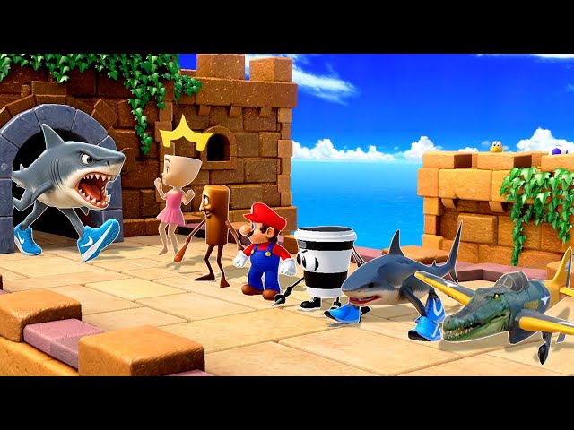 Super Mario Party Minigames - Cappuccino Assassino Vs Tung Tung Tung Sahur (Master Difficulty)
