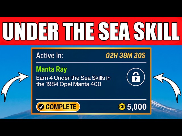 FH6 Under the Sea Skill - Daily Challenge Manta Ray FULL GUIDE! (Winter Season)