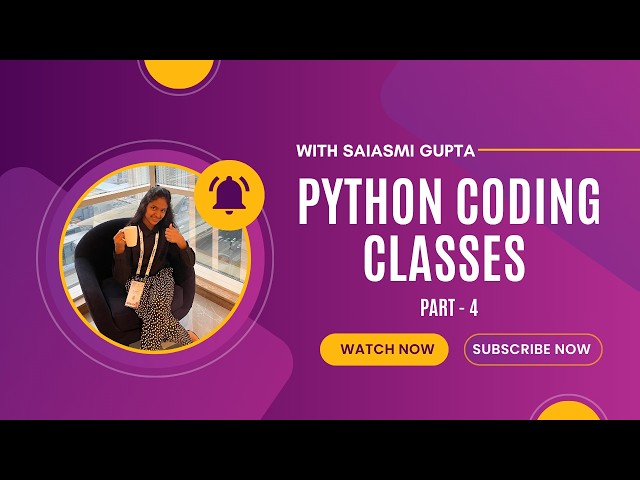 Start Learning Python the Easy Way by Saiasmi Gupta | Lesson - 4