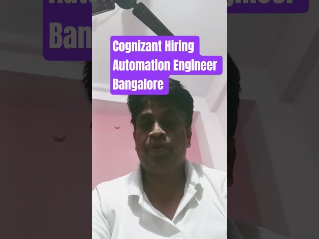 Cognizant Hiring Automation Engineer 🔥 JavaScript TypeScript | Playwright | Hybrid