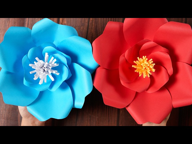 Giant Paper Flowers | How to Make Them at Home