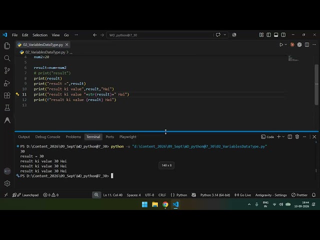 03 Variales in Python