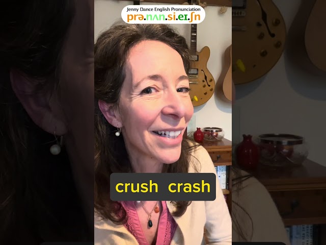 British English pronunciation | how to say crush and crash | vowels | Pronunciation learning tips