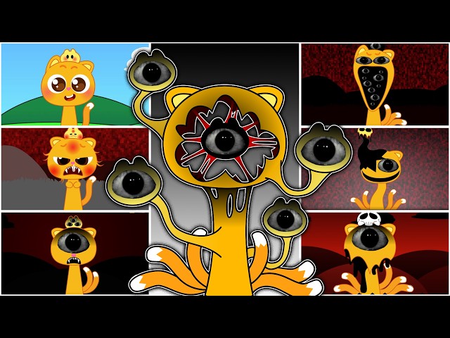 My Sprunki OC: Ninimo Pinkfong from Phase 1 to Phase 7
