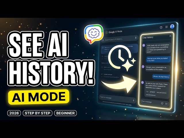 How to See Your Google AI Mode Chat History | (2026) Google AI Tutorial | Learn AI Tools