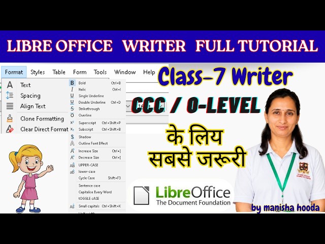 Libre Office Writer Clone Formatting,Clear Formatting and More Option in Format Menu 🤷‍♀️