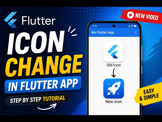 How to Change App Icon in Flutter | Flutter App Icon Change | Flutter Tutorial | Code Factor 🚀