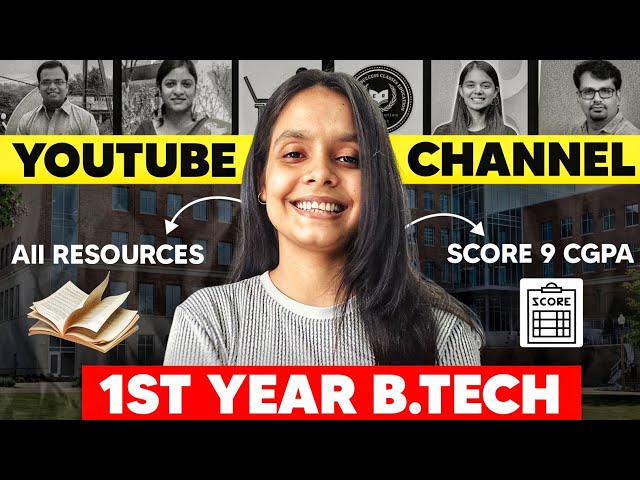 🏆Scored 9 Cgpa By Following These Youtube Channel | Best Youtubers for B.tech 1st Year