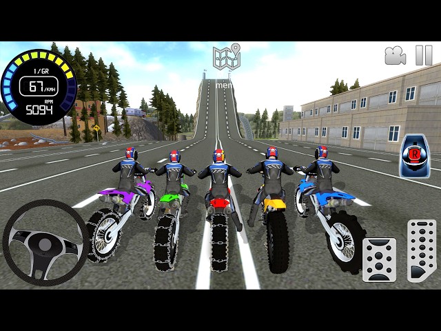 Motor Dirt Bikes Highway Stunts driving Extreme Off-Road #1 - Motocross Bike Game Android Gameplay