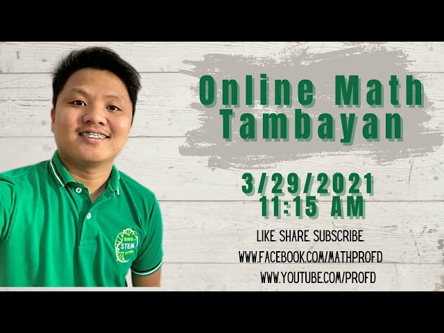 MATH TUTORIALS | GRADE 1 TO 12 | PROF D