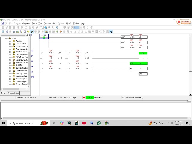 delta real time clock  program