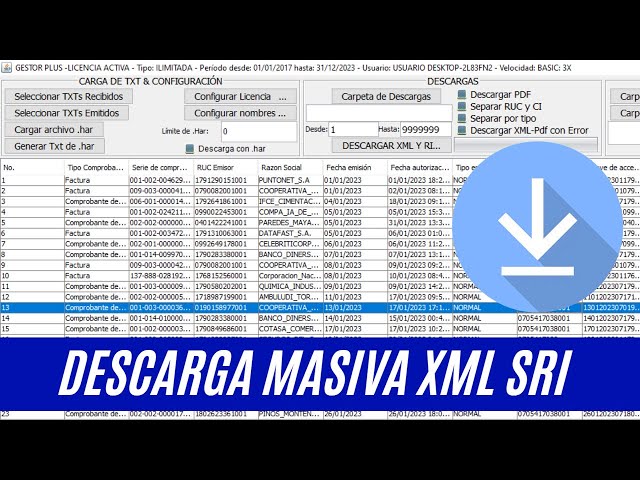 📛Descarga masiva XML de cualquier mes 📛 SRI