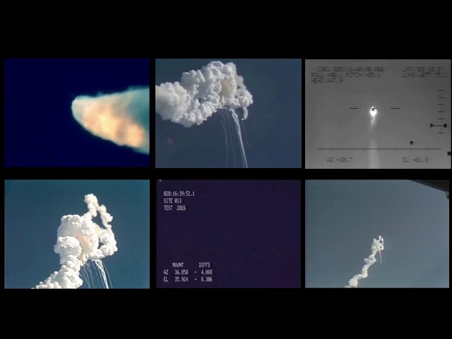 STS-51L Challenger - Multi Angle Launch Footage
