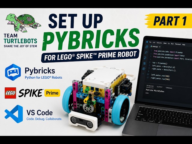 Why We Use Pybricks for FLL SPIKE Prime | Setup Tutorial #fll #bioglow #spikeprime #pybricks #vscode