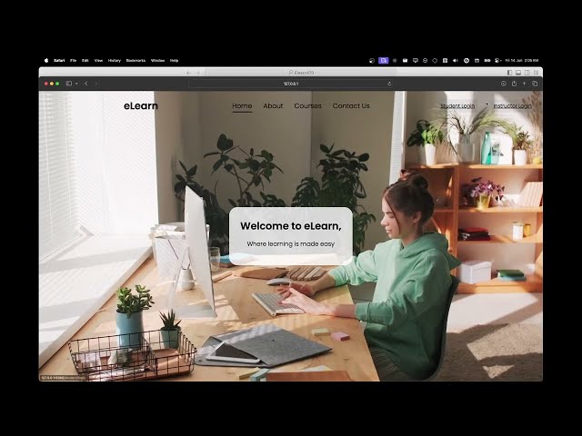 eLearn, An Online Learning Management System - Flask Web Application [HTML, CSS, JavaScript, MySQL]