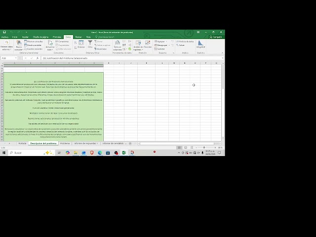 Act4 Método Simplex con Solver