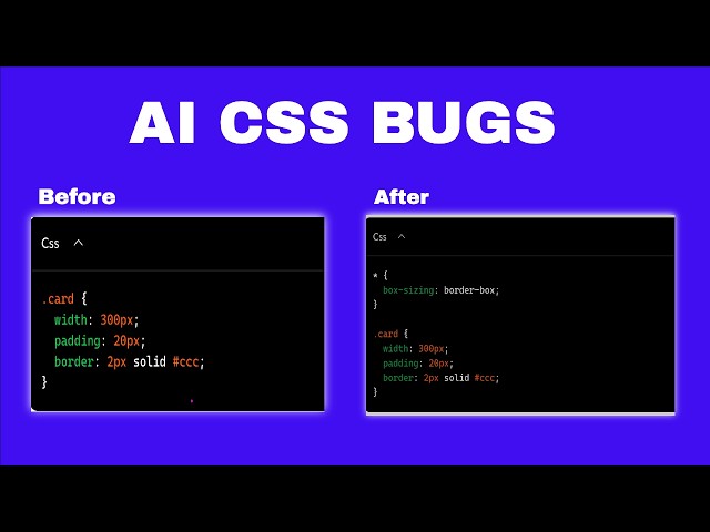 Stop making these AI CSS Mistakes.Do this instead!