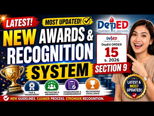 How Are Learners Being Awarded This School Year? | DepEd Order 15 s. 2026 Explained