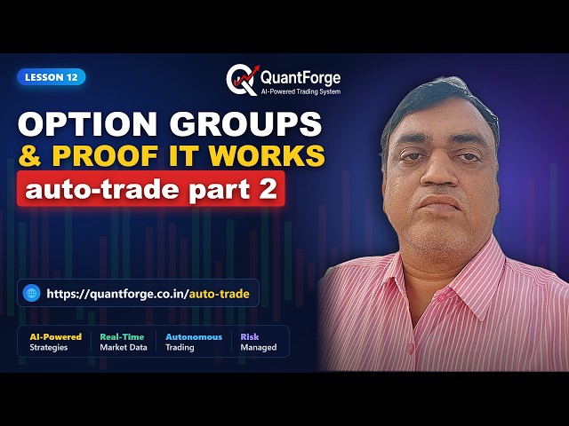 Auto trade setup — Part 2   option groups, proof it works, and dividing your money