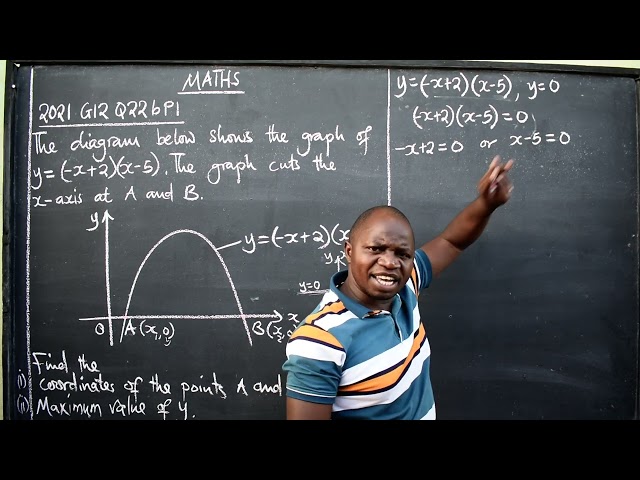 MATHS  2021 G12 Q22B P1
