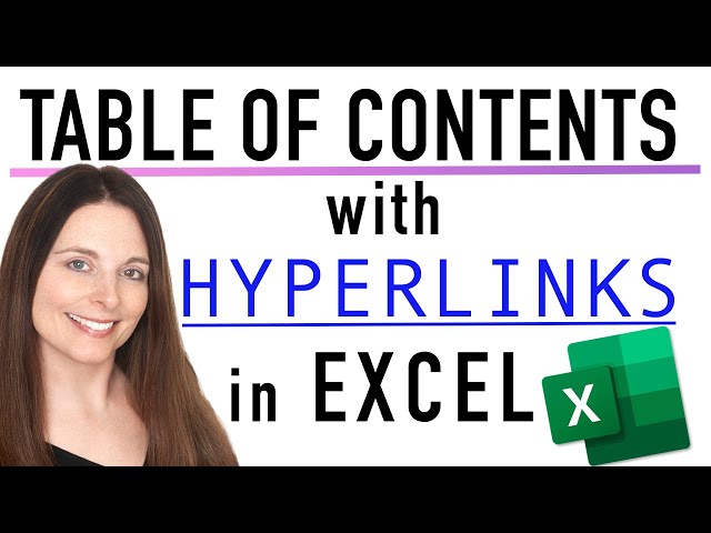 How to Create a Table of Contents with Hyperlinks in Excel