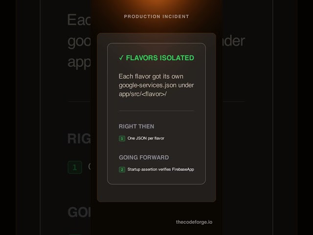 Android: Staging Wrote to Production for a Week via One Shared JSON #Shorts