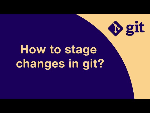 #GIT004 - How to stage changes in git?