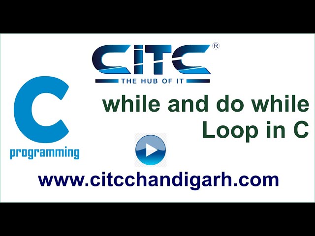 Tutorial video on While and do while loop in C language