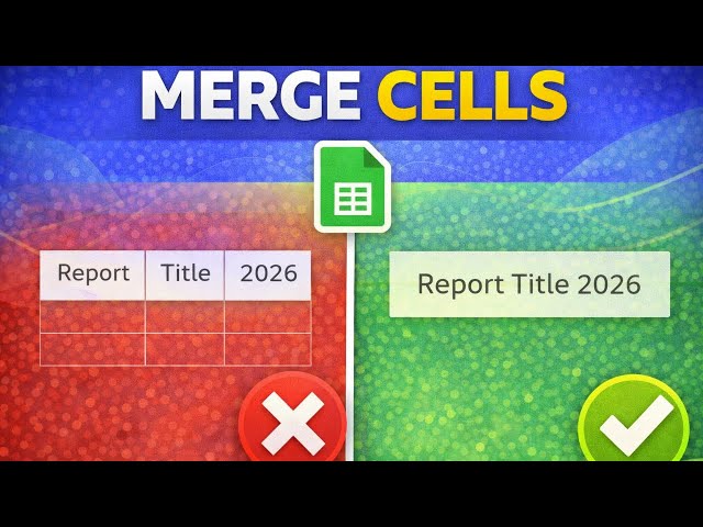 Google Sheets: How to Merge Cells