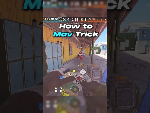 How to Mav Trick a REINFORCED WALL!  #rainbowsixsiege #r6s #r6tips #shorts