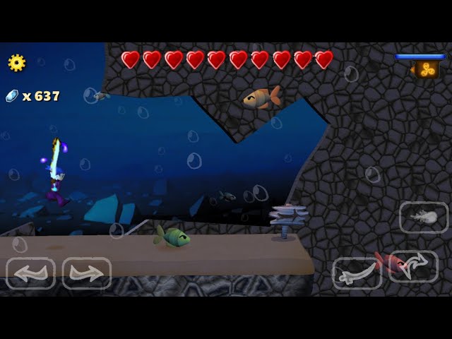Secret water stage in Swordigo tutorial (concept)