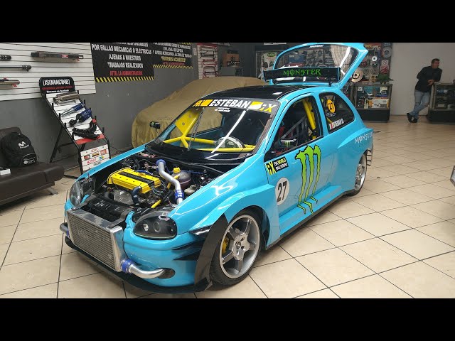 Chevy Pop with a 2.4-liter Nitro Swap! Its style is Rally Cross.