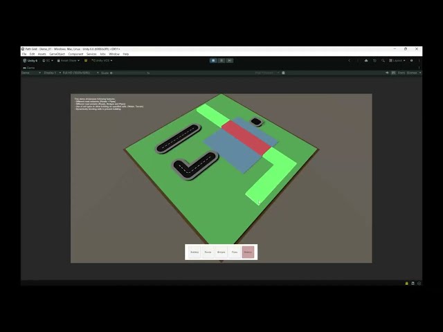 Get Free Path Grid in Unity