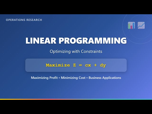 Linear Programming for Beginners: Optimize Everything!