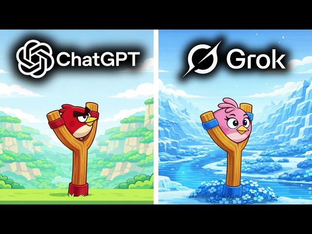 ChatGPT vs Grok: Make Angry Birds Clone