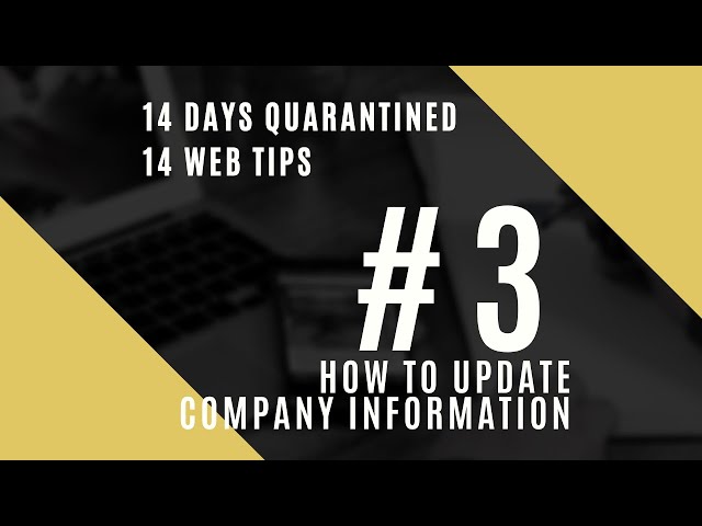 How to Update Information on Company Website