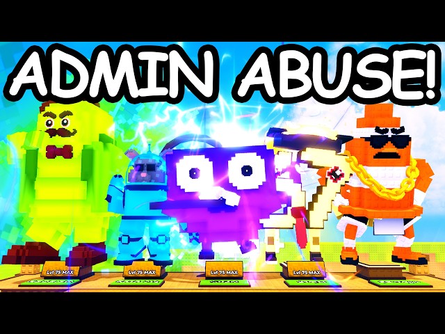 My MOST INSANE Admin Abuse in Kick a Lucky Block!