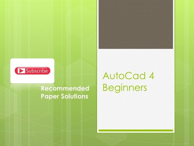 Autocad 2015 for beginners in Hindi/Urdu